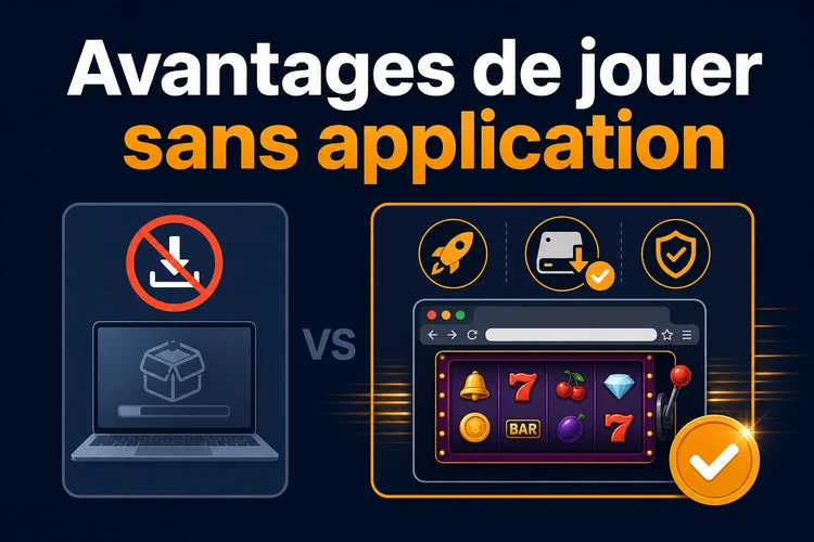 Avantages de jouer sans application