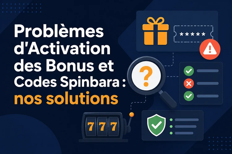 Problèmes d'Activation des Bonus et Codes Spinbara: nos solutions